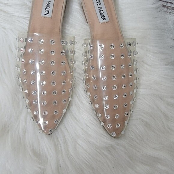 Steve Madden Tanna Womens  Crystal Clear  Sandals Size 6.5 Princess - Picture 3 of 9